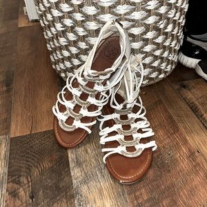 White Strappy Sandals